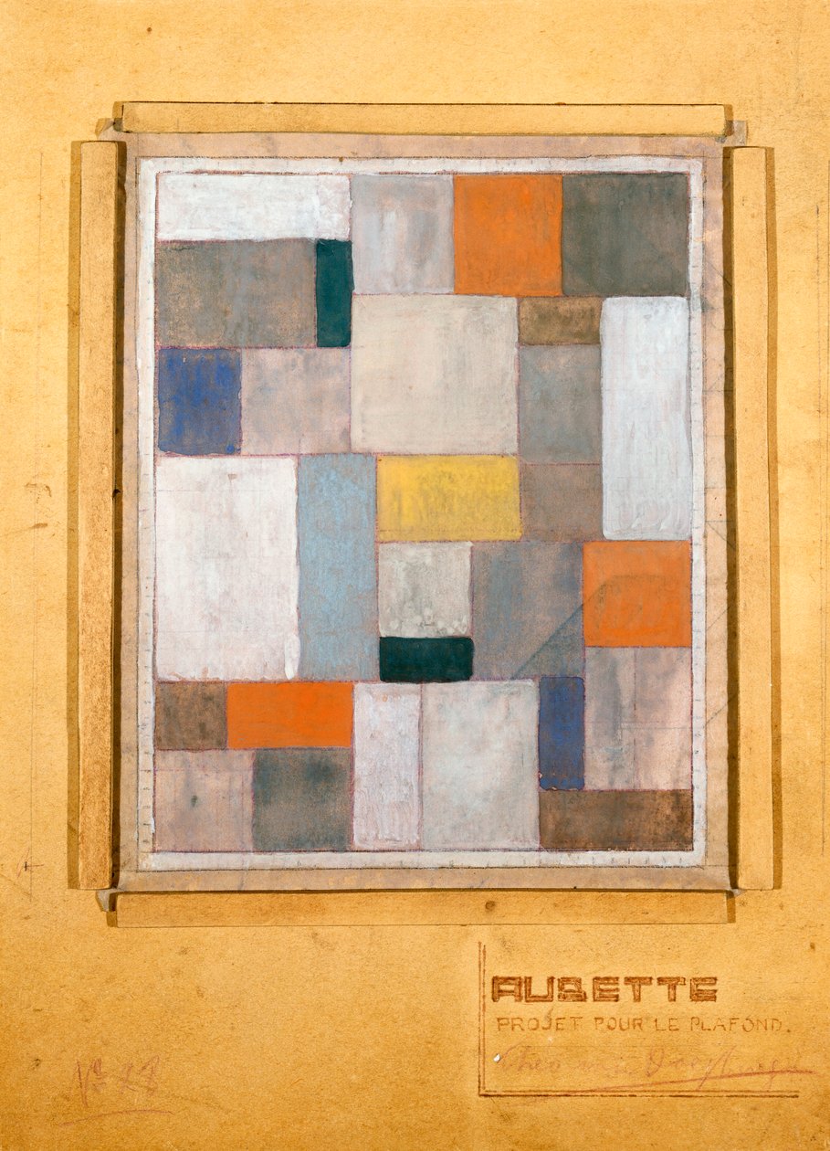 Aubette, design for scenen, for Le Plafond, 1926 af Theo van Doesburg