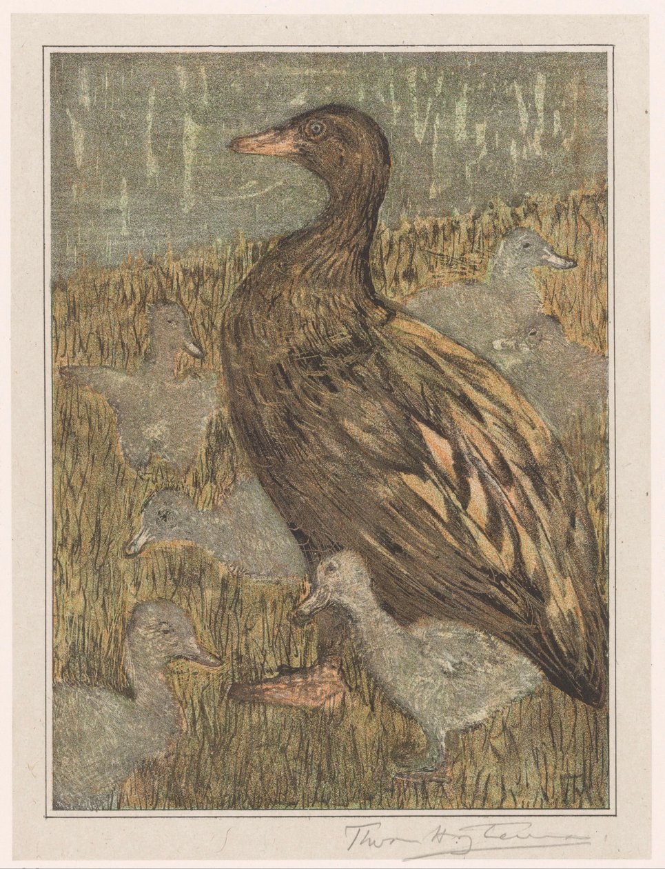 And med kyllinger ved havnefronten af Theo van Hoytema (signed by artist)