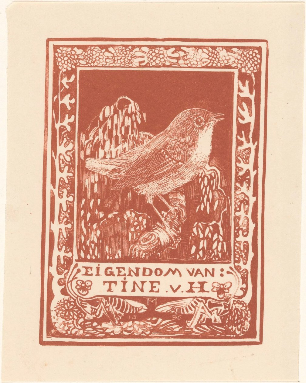 Ex libris af Tine van Hoytema af Theo van Hoytema