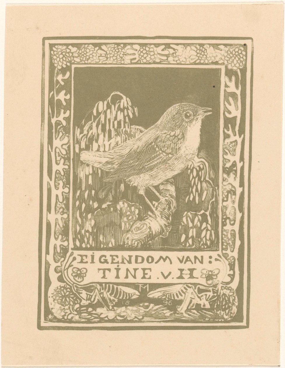 Ex libris af Tine van Hoytema af Theo van Hoytema