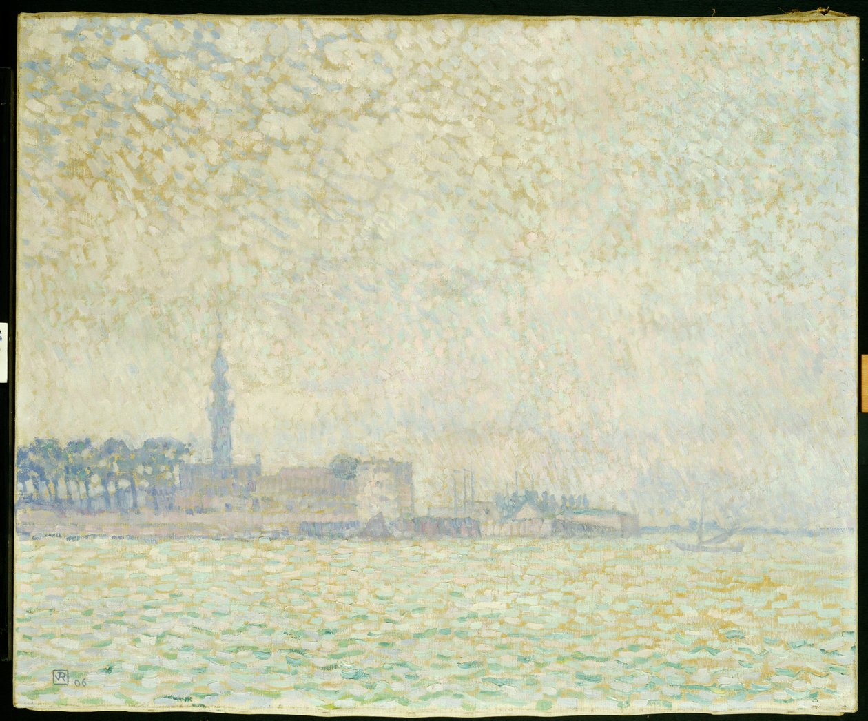 A View of Veere, Misty Morning, 1906dani af Théo van Rysselberghe