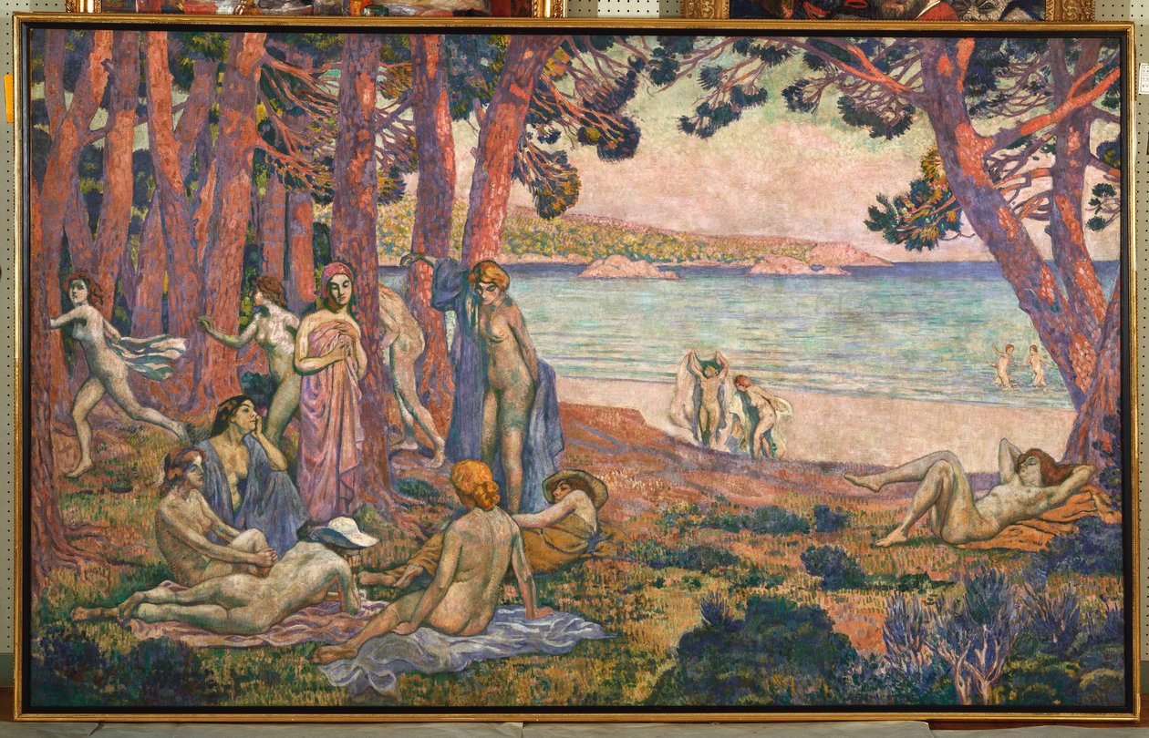 Bathers by the Sea, 1907-08dani af Théo van Rysselberghe