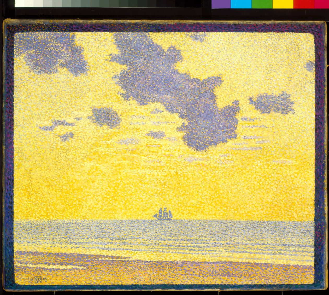 Store skyer (olie på lærred) af Théo van Rysselberghe
