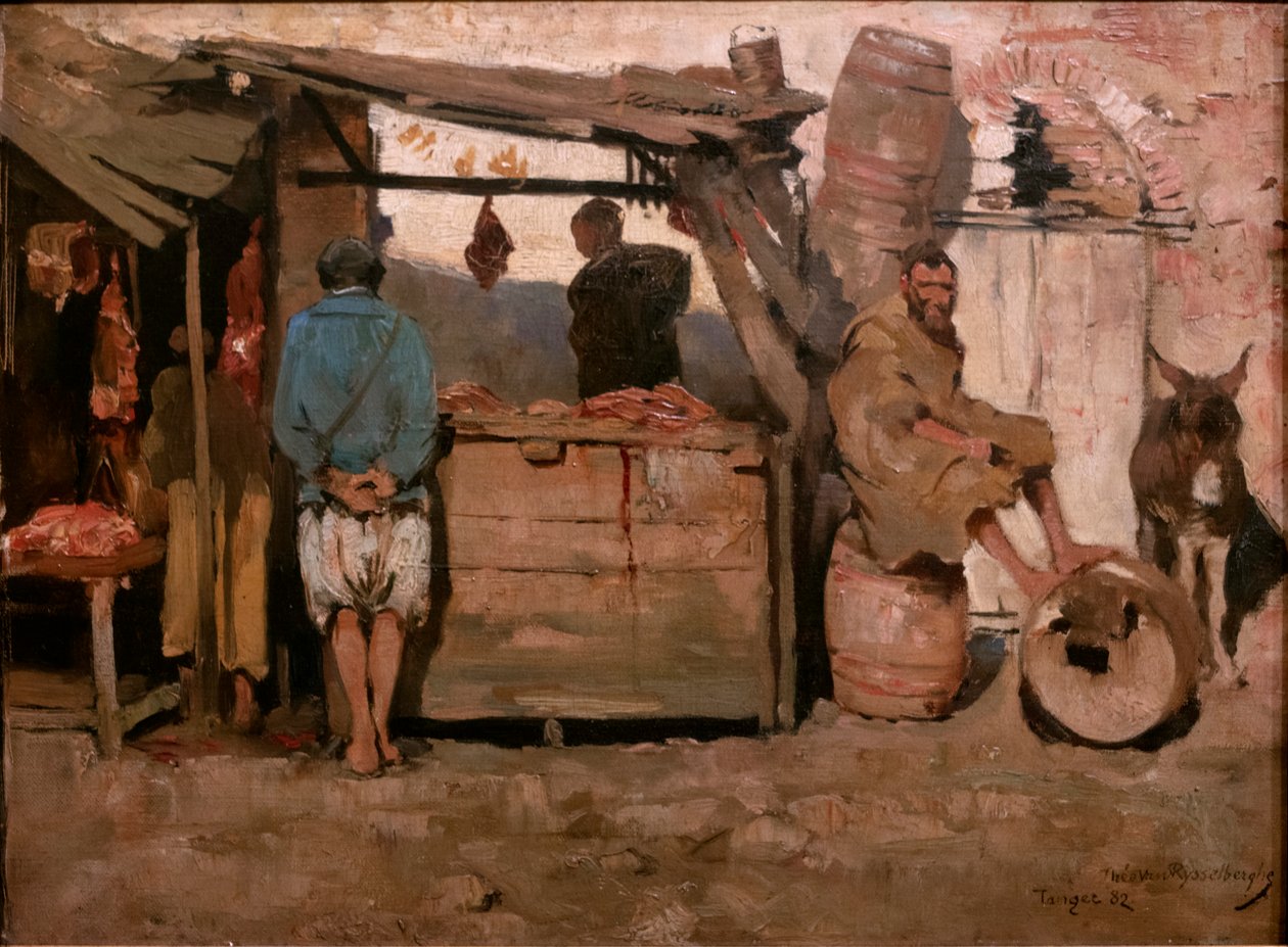 Slagteri i Tanger af Théo van Rysselberghe