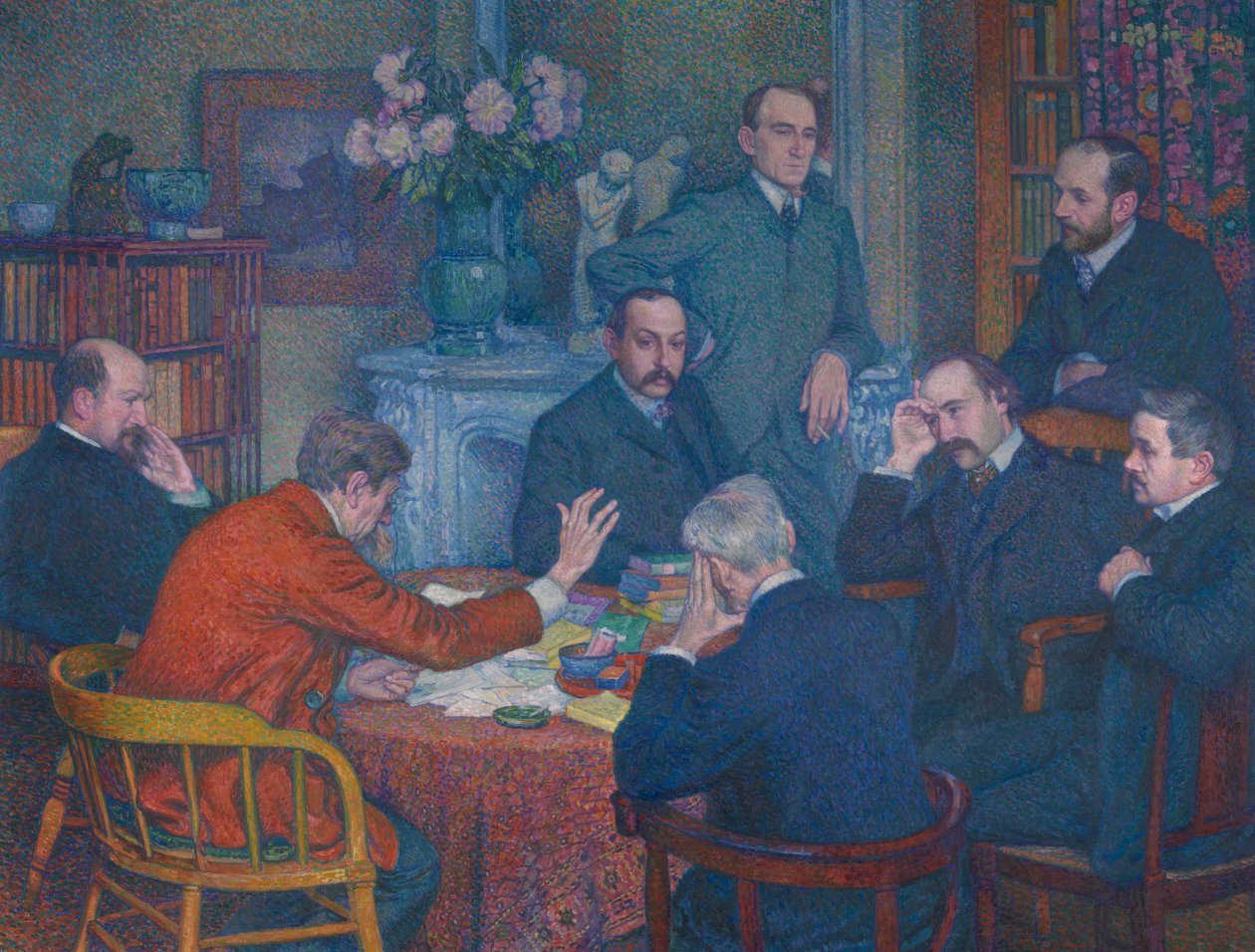 Oplæsningen ved Emile Verhaeren af Théo van Rysselberghe