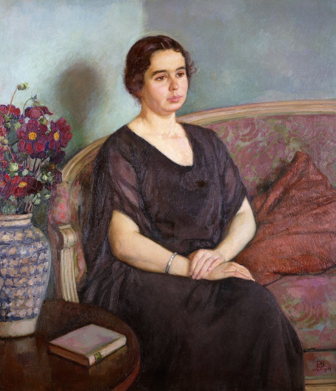 Portrait of Madame Dubois, 1922dani af Théo van Rysselberghe