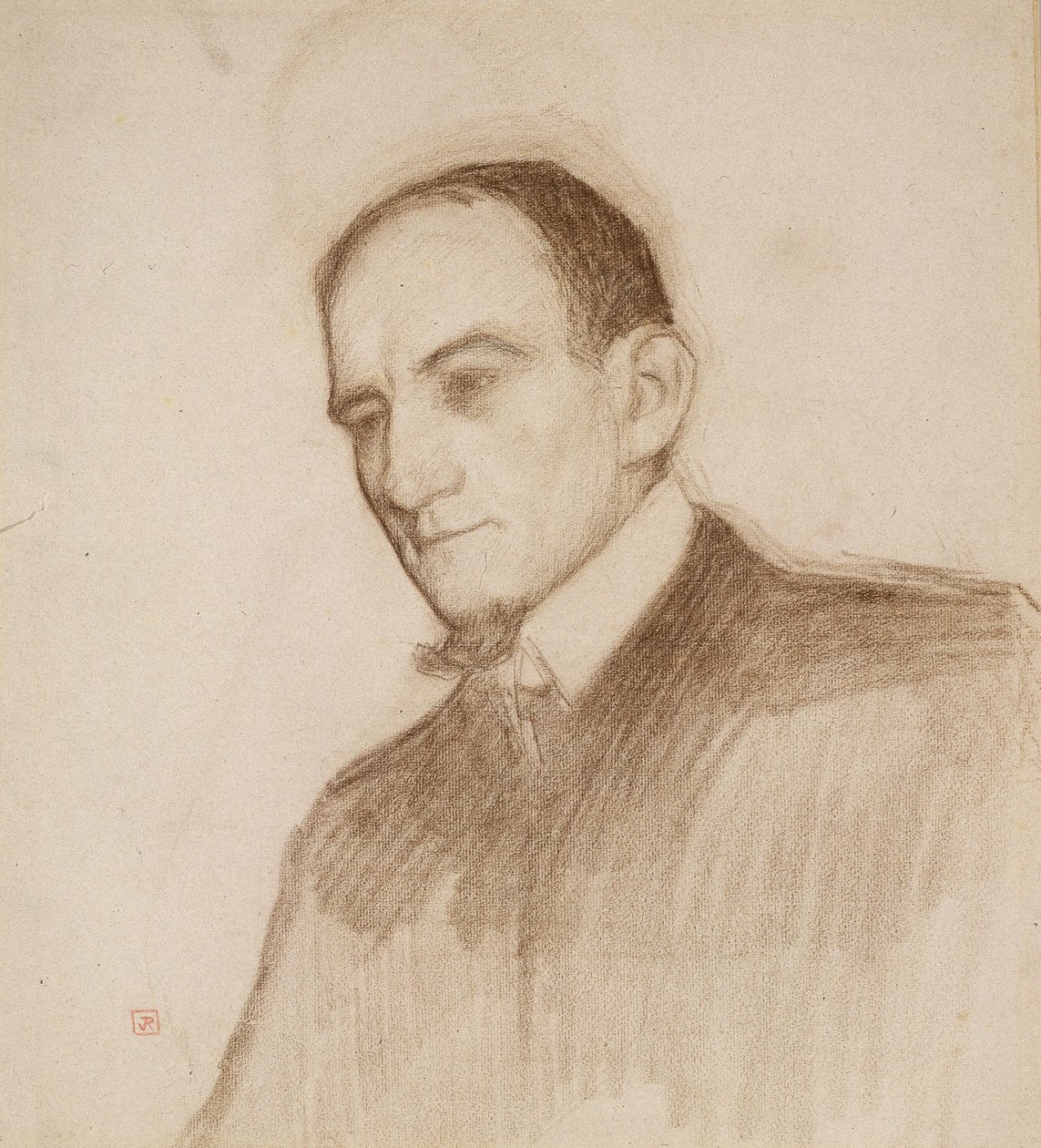 Portræt af Félix Fénéon af Théo van Rysselberghe