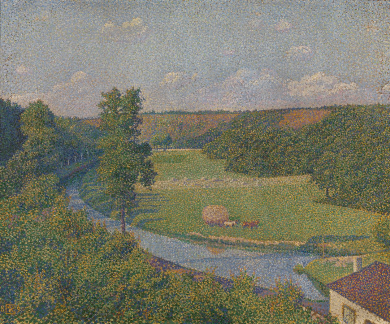 Sambre-dalen af Theo van Rysselberghe
