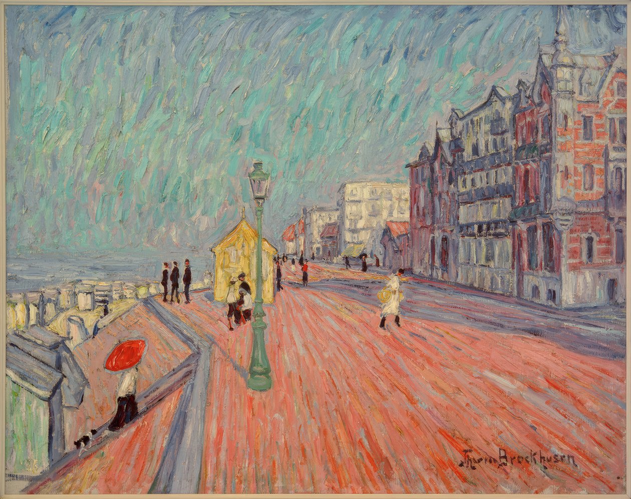 Strandpromenade i Knocke af Theo von Brockhusen