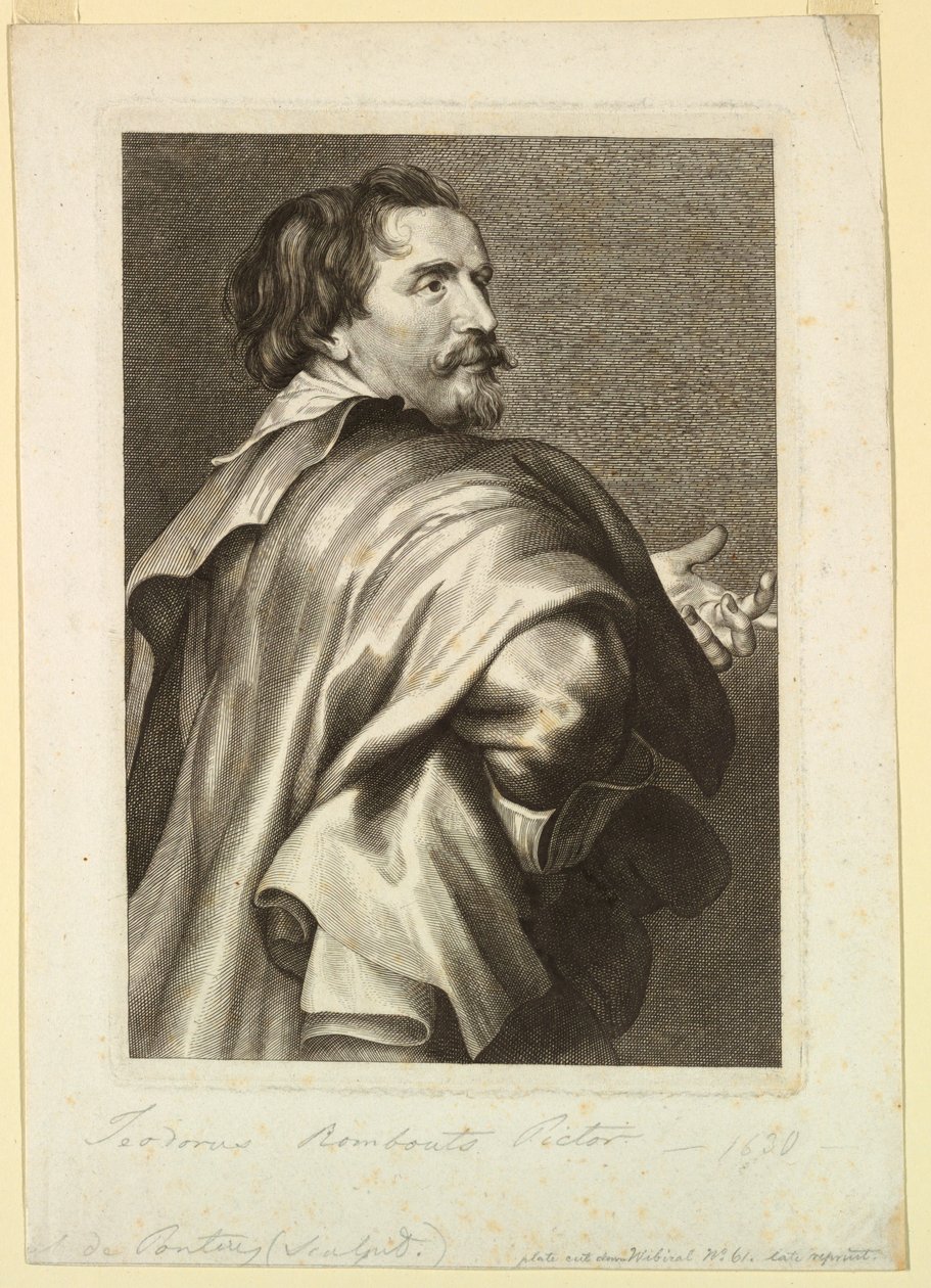 Portræt af Theodore Rombouts af Theodoor Rombouts