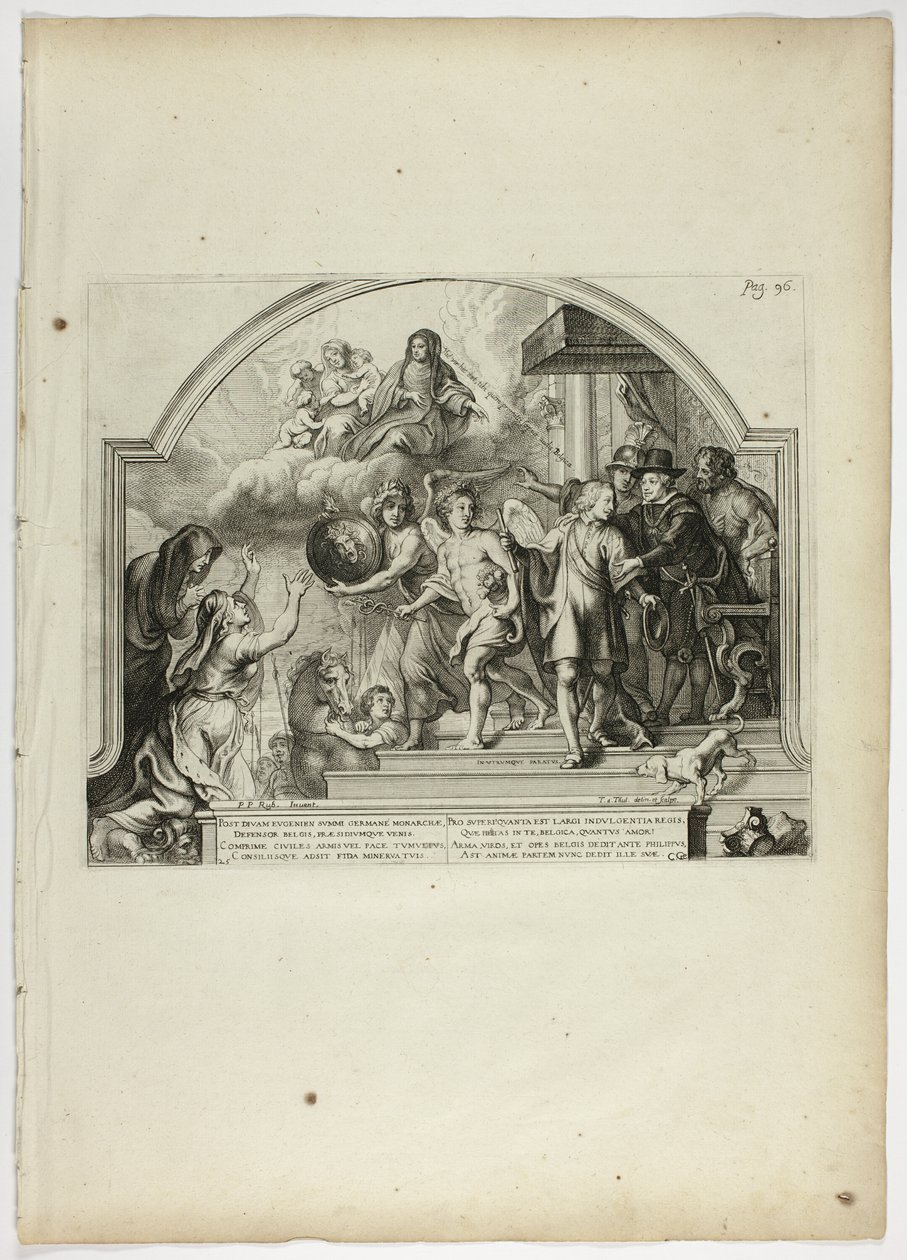 Philip IV udnævner prins Ferdinand til guvernør i Holland, tavle 25 fra Casperius Gevartius, Pompa Introitus Honori Serenissimi Principis Ferdinandi (den mest fredfyldte og ærede kardinal-Infante Ferdinands triumftogt) af Theodoor van Thulden