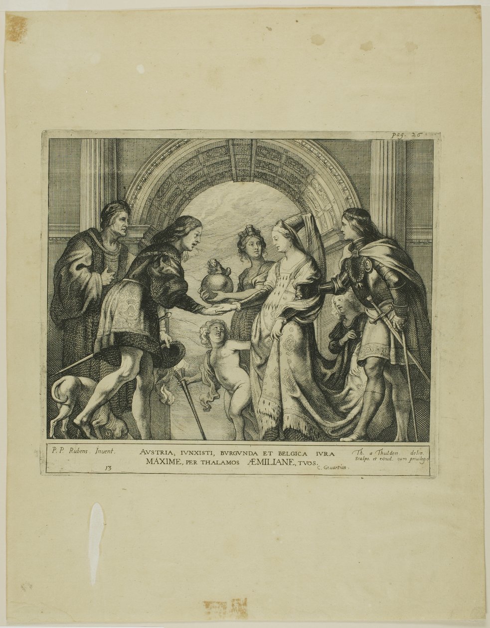 Maximilian af Østrigs ægteskab med Maria af Burgund af Theodoor van Thulden