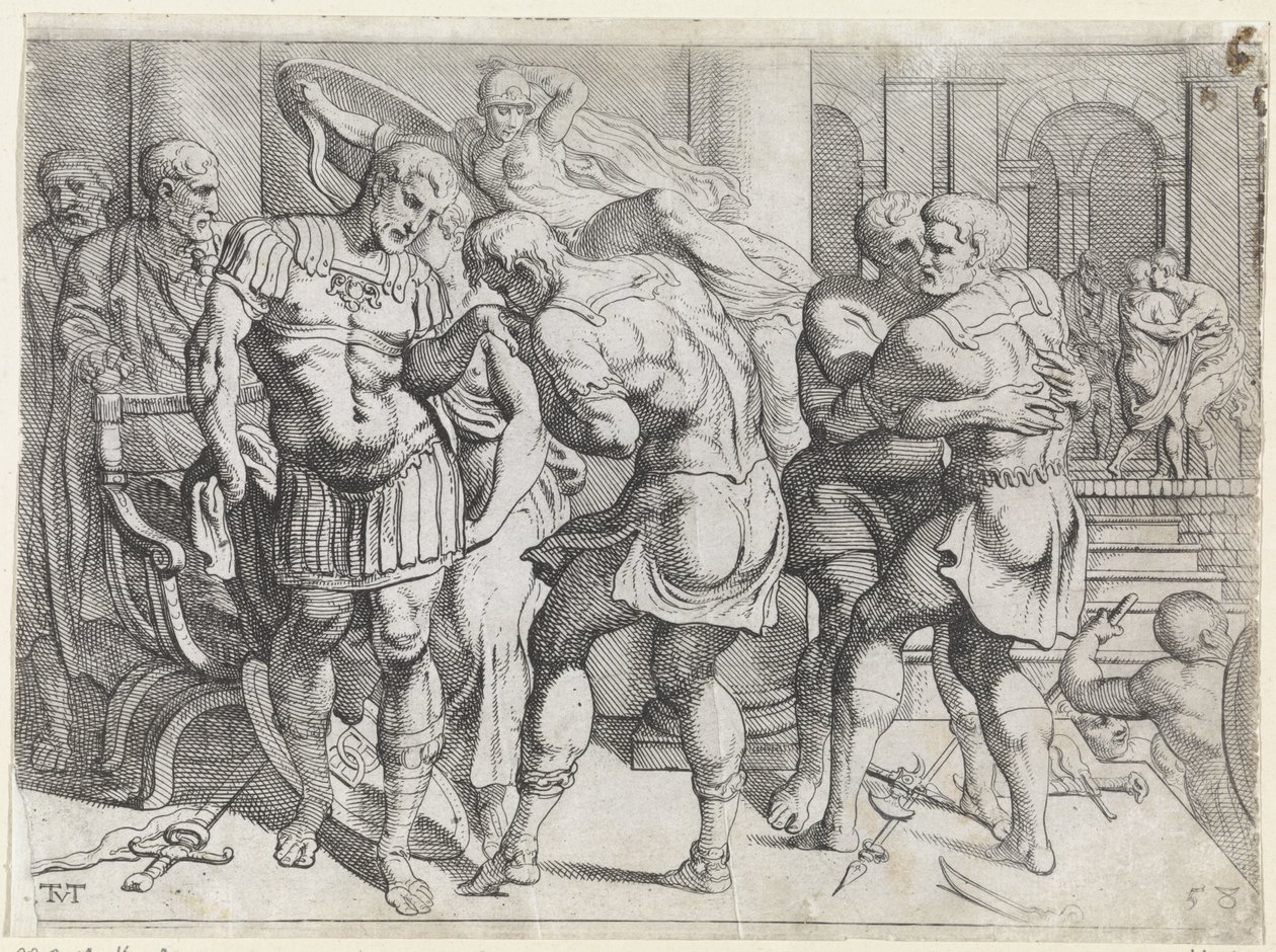 Forsoning mellem Odysseus og Ithacan-oprørerne The Labours of Odysseus (serietitel) af Theodoor van Thulden