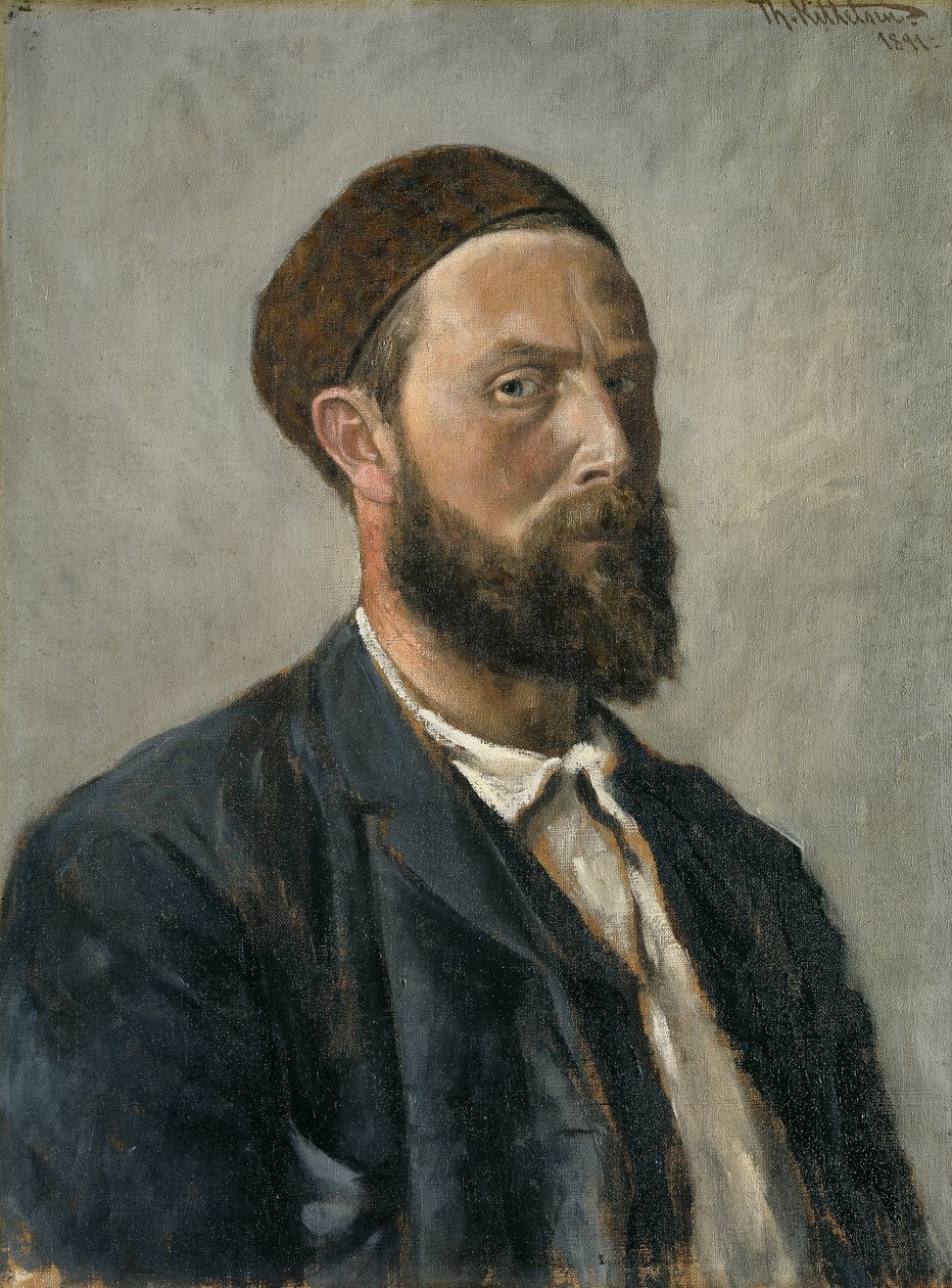 Selvportræt af Theodor Kittelsen