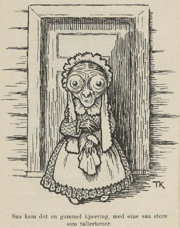 Denne fil er blevet identificeret som fri for kendte begrænsninger i henhold til ophavsretslovgivningen, herunder alle beslægtede rettigheder og nærliggende rettigheder. N af Theodor Kittelsen