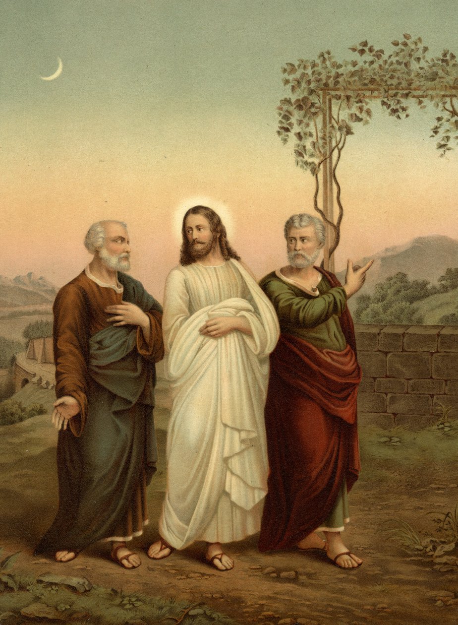 Kristus og Emmaus-disciplene af Theodor Klenk