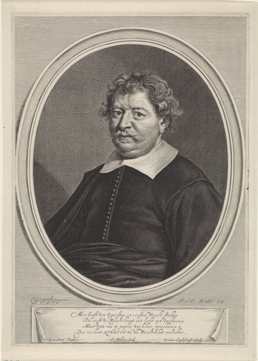 Portræt af Frans Koerten af Theodor Matham