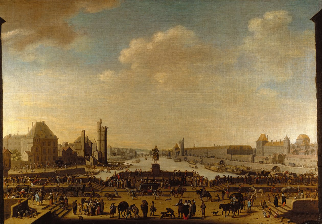 Udsigt over Paris fra Pointe de la Cite af Theodor Matham