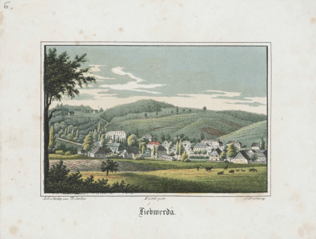 Liebwerda set fra Friedrichsruh af Theodor Sachse