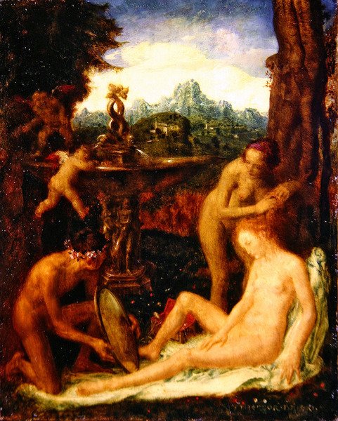 Venus ved hendes toilet af Theodor Baierl