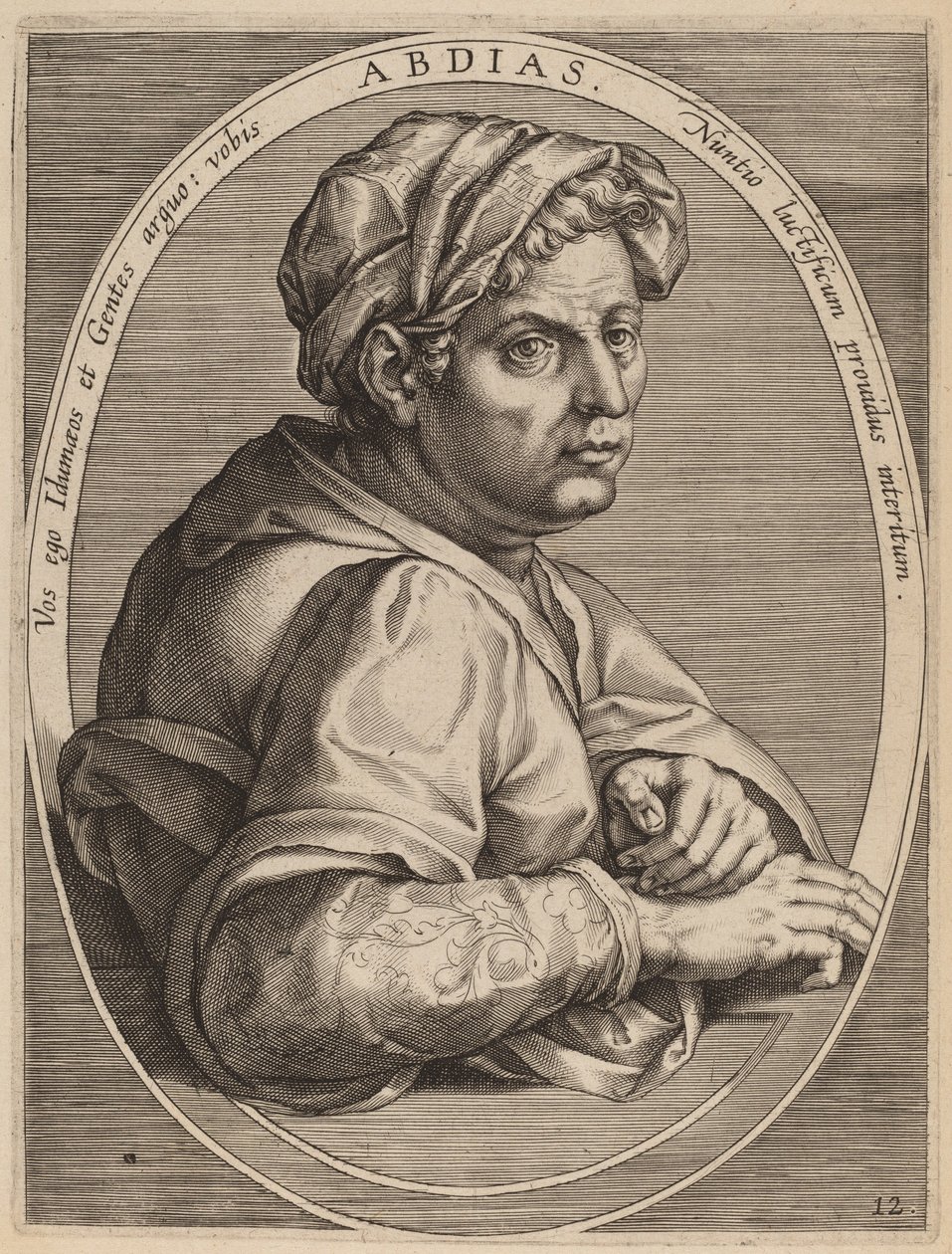 Abdias af Theodor Galle after Jan van der Straet