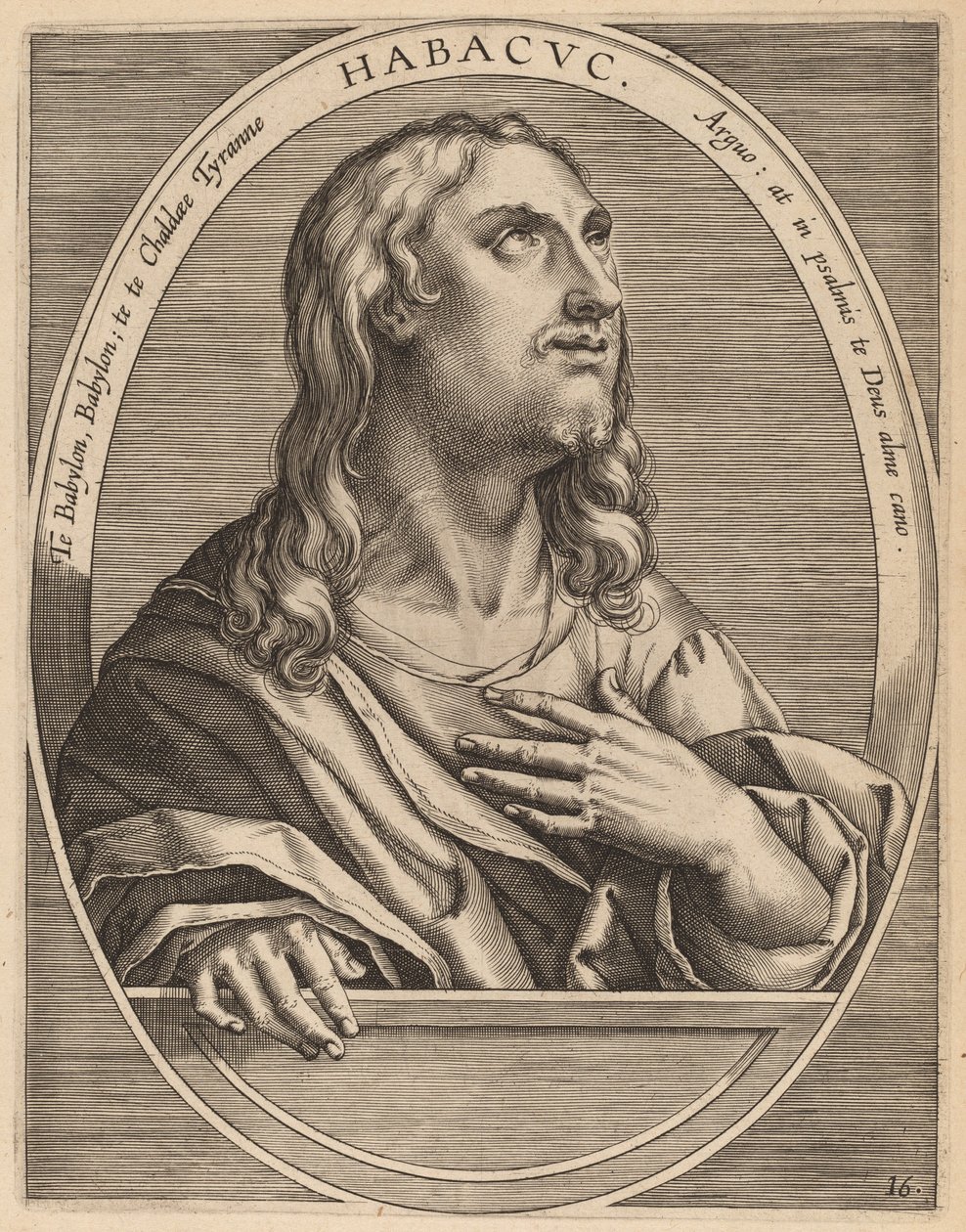 Habachuch af Theodor Galle after Jan van der Straet