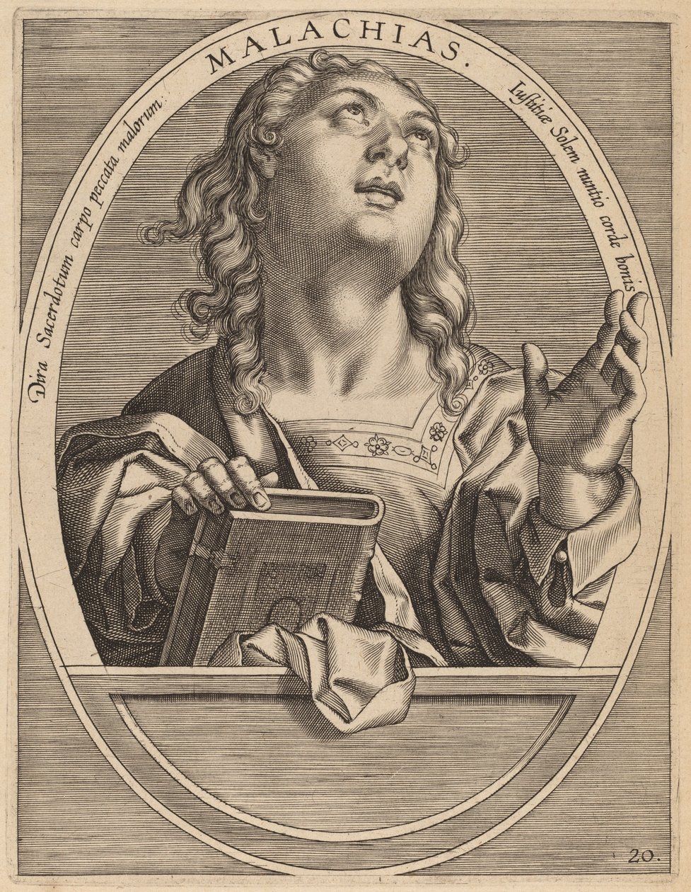Malakias af Theodor Galle after Jan van der Straet