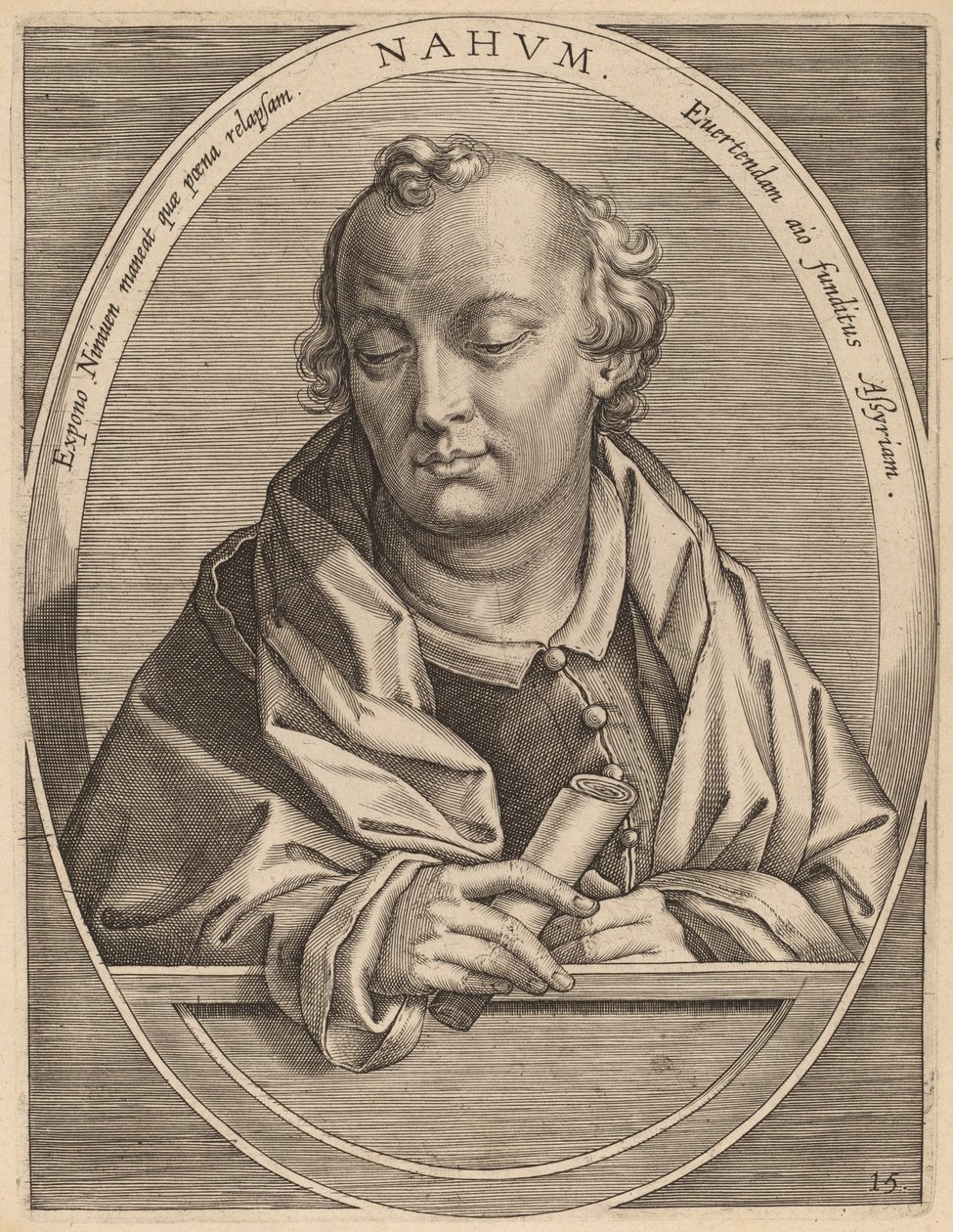 Nahum af Theodor Galle after Jan van der Straet
