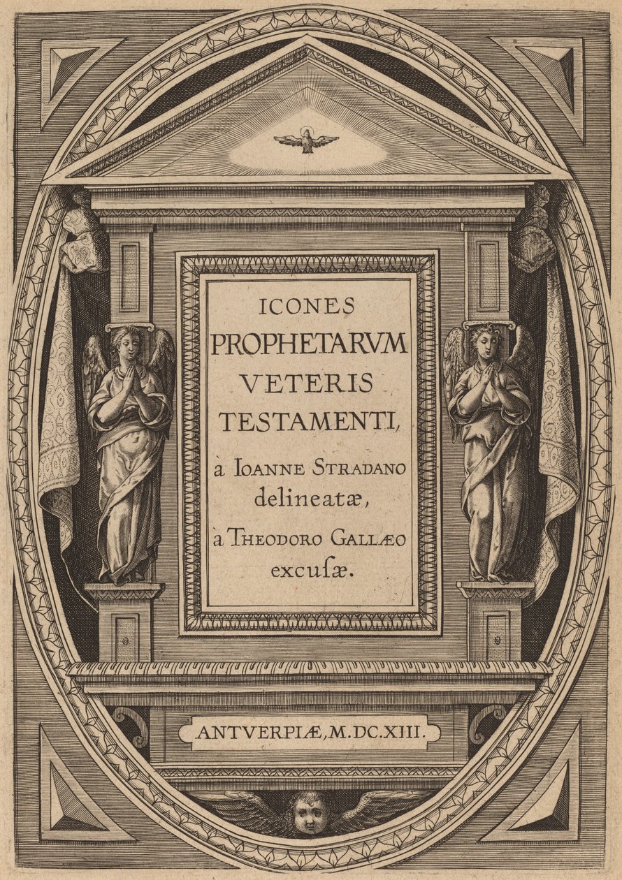 Titel side af Theodor Galle after Jan van der Straet