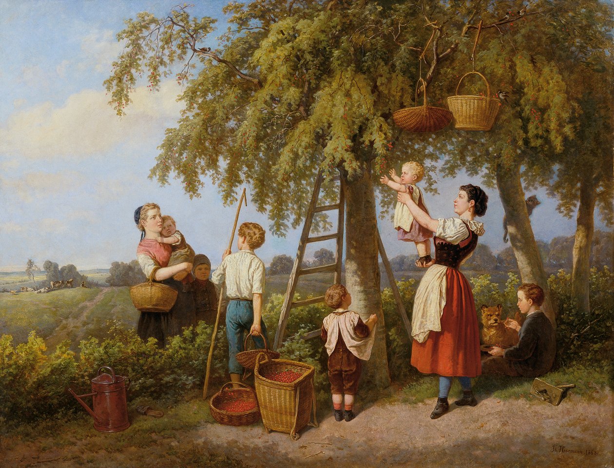 Kirsebærhøsten af Theodor Hosemann