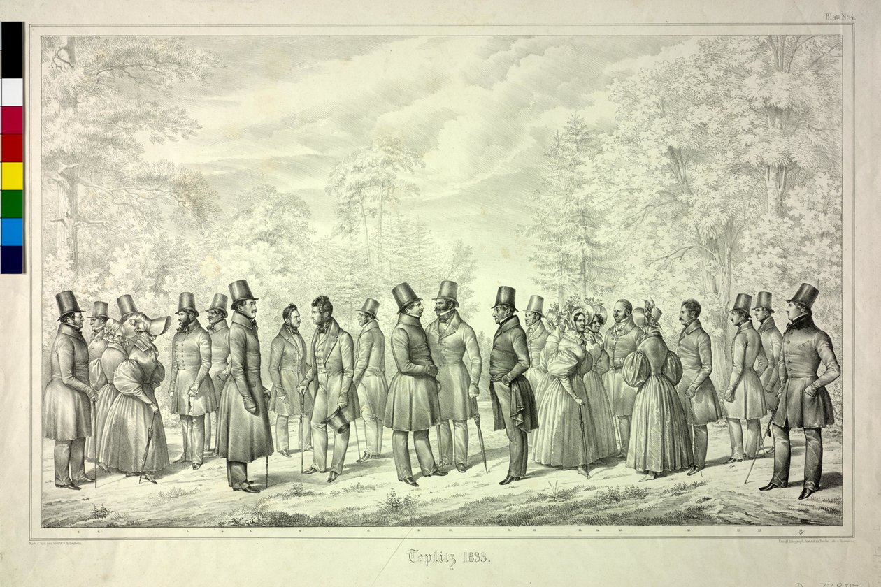 Teplice memories. badesæson 1833. ark 4 af Theodor Hosemann