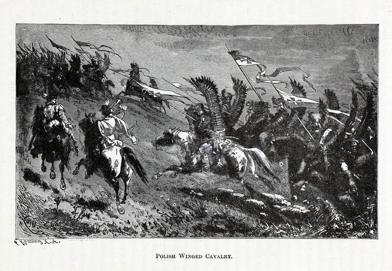 Polsk bevinget kavaleri, 1882 af Theodor Knesing