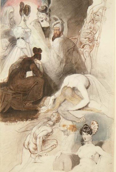 Figurstudier af Theodor M. von Holst