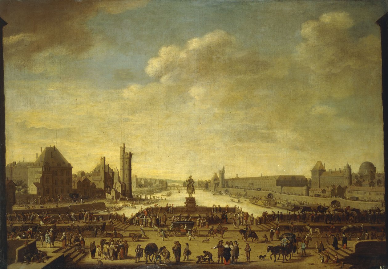 Udsigt over Paris fra Point de la Cite, af Theodor Matham