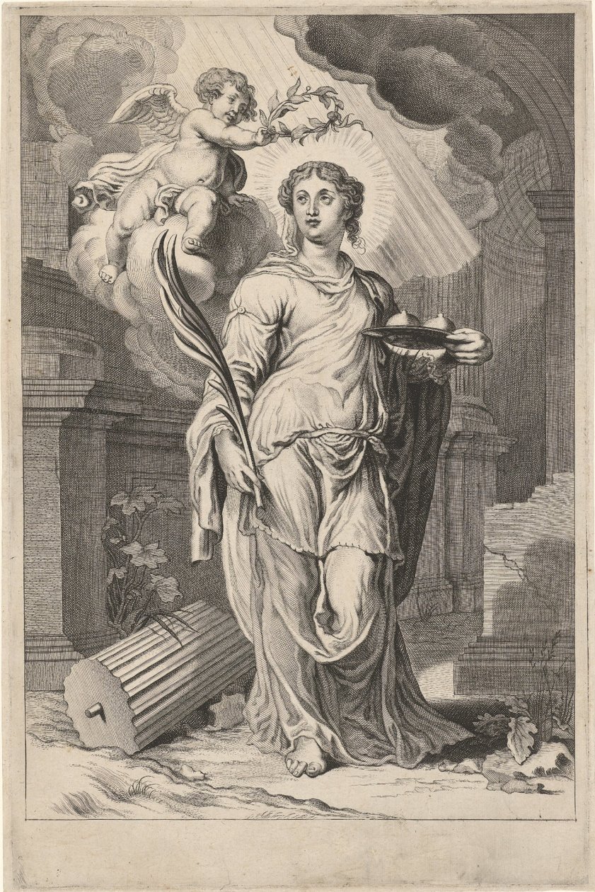 Sankt Agatha af Theodor Matham