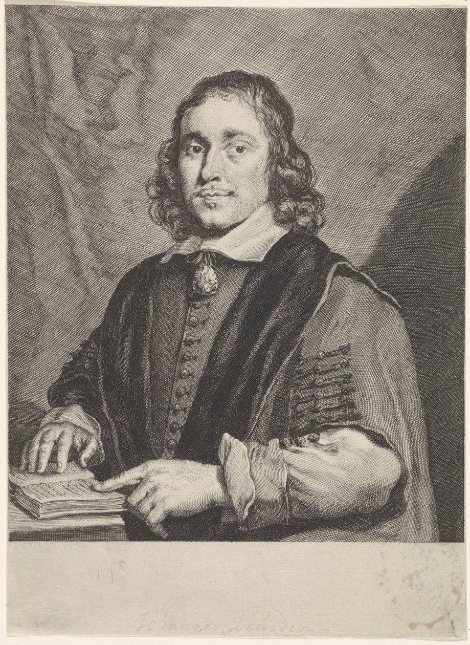 Portræt af Johannes Leusden af Theodor Matham