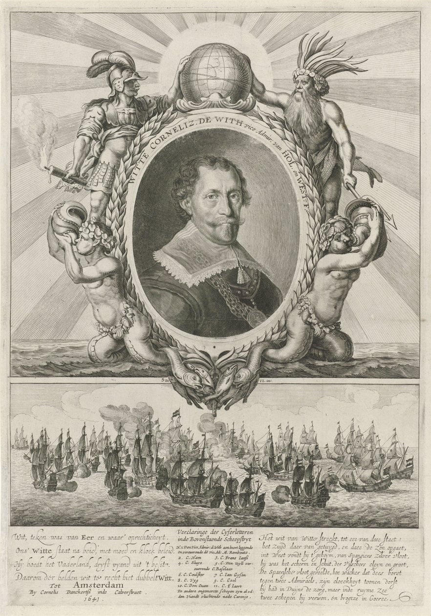 Portræt af Witte Cornelisz. de With af Theodor Matham