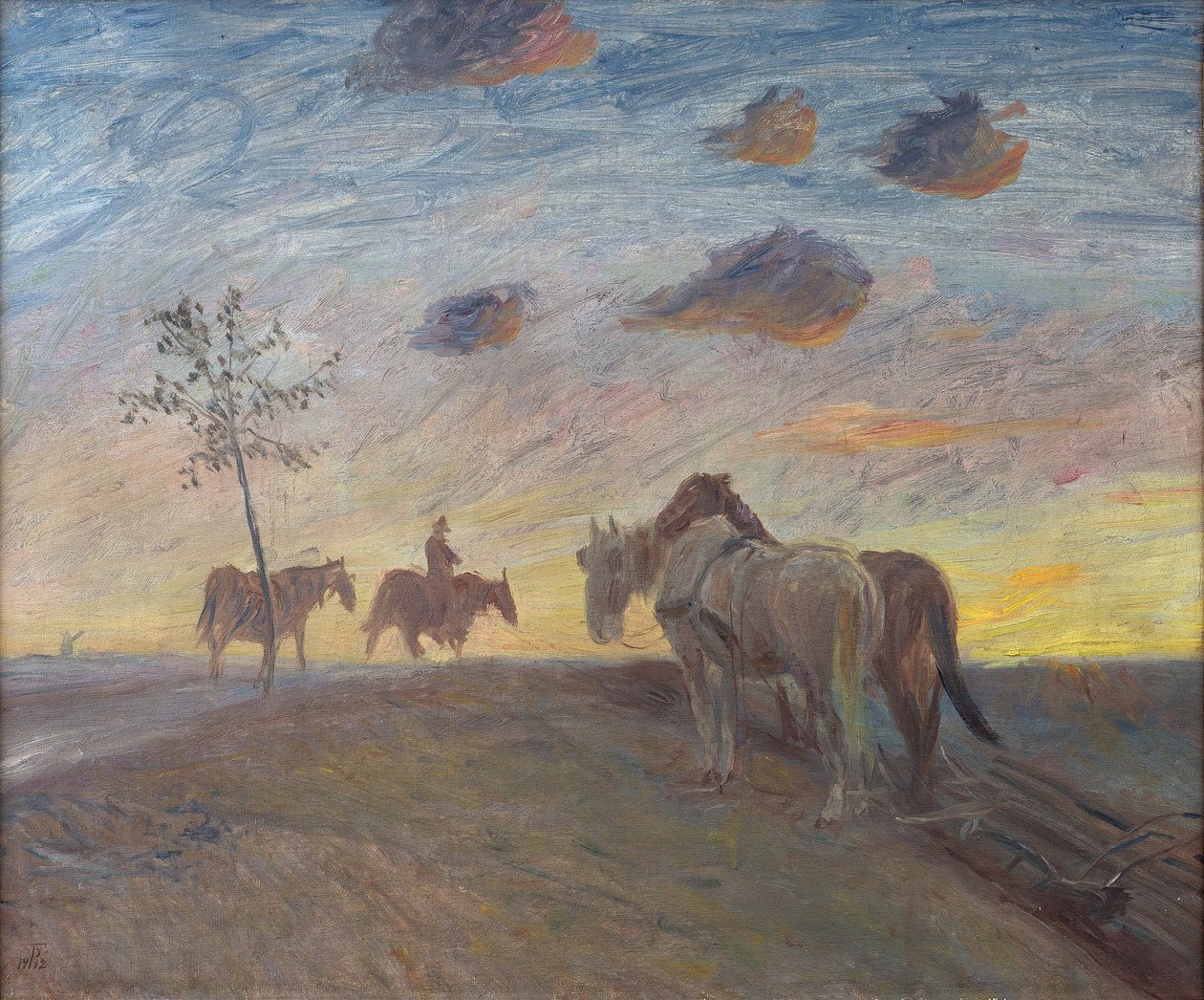 Aftenlandskab af Theodor Philipsen
