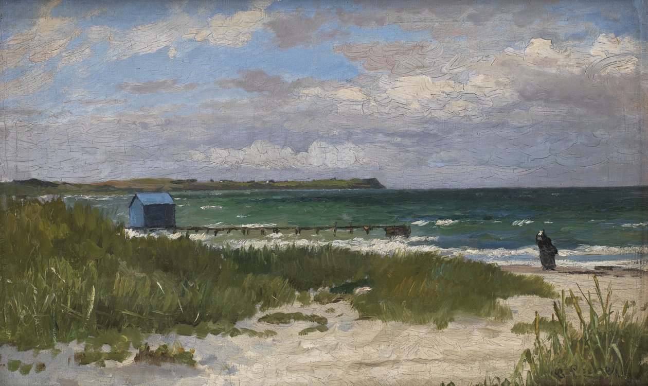 Isola del Liri, Italien. Overskyet dag af Theodor Philipsen