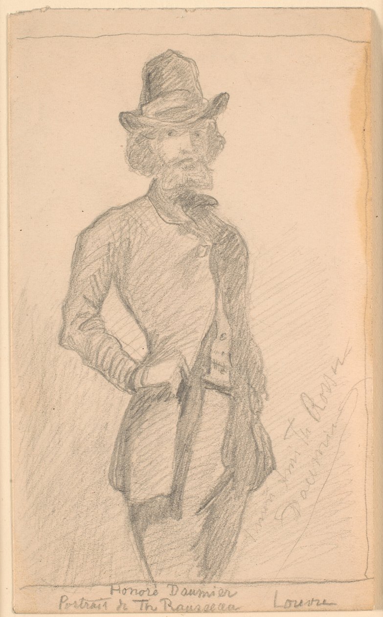 Kopi af H. Daumiers maleri af Th. Rousseau i Louvre af Theodor Philipsen