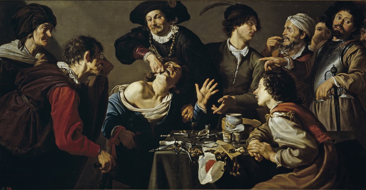 Kvaksalveren, 1620-1625 af Theodor Rombouts