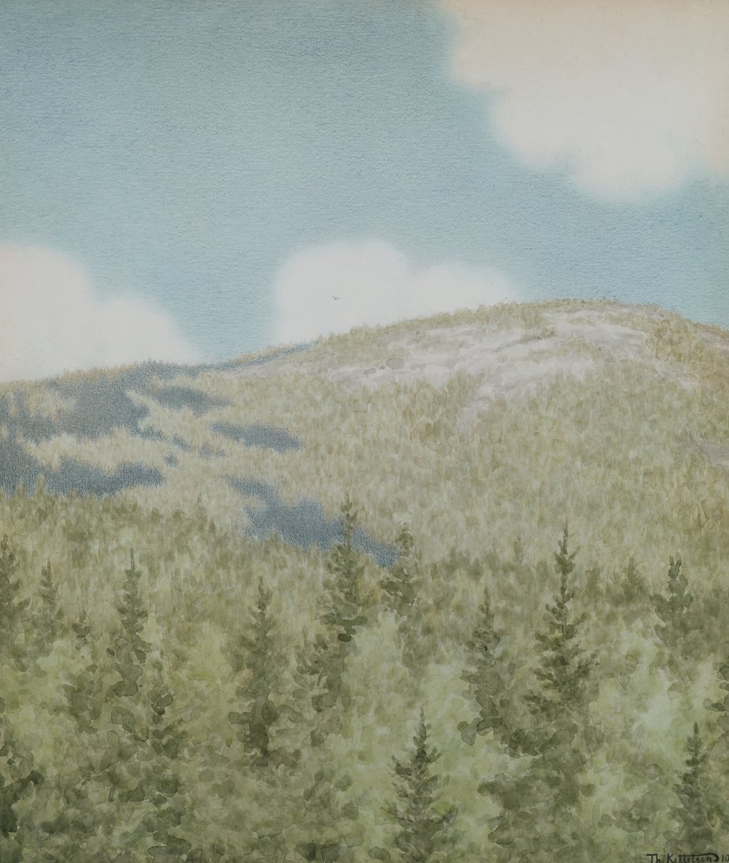 Der fløj en fugl af Theodor Kittelsen