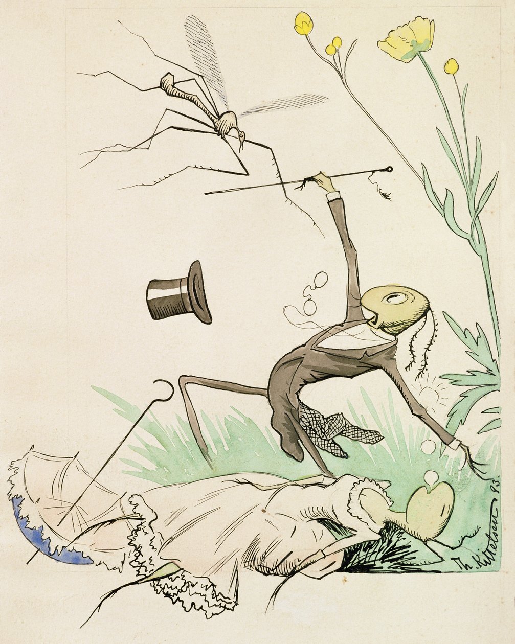 Et angreb af Theodor Kittelsen
