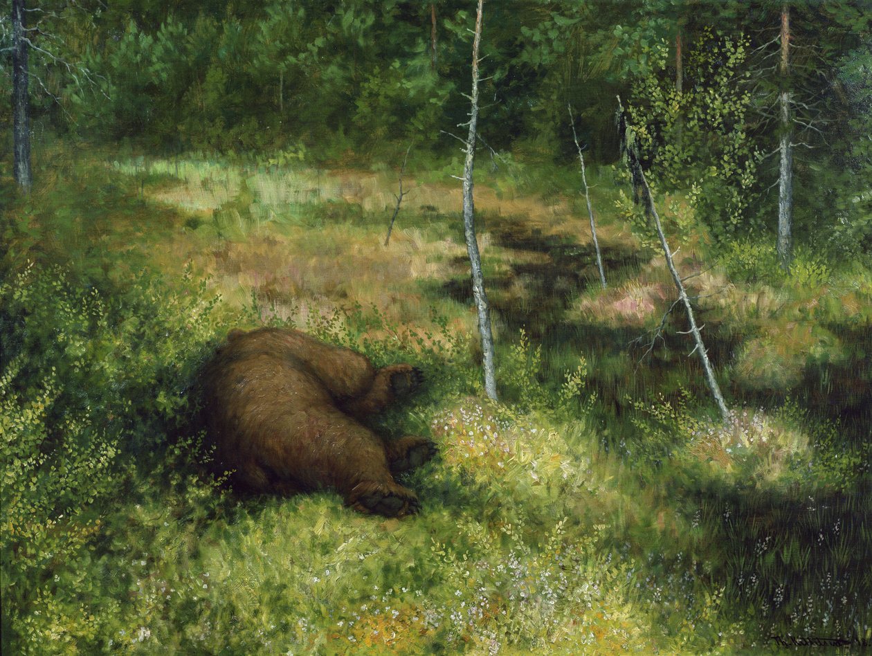 bar bærer af Theodor Kittelsen