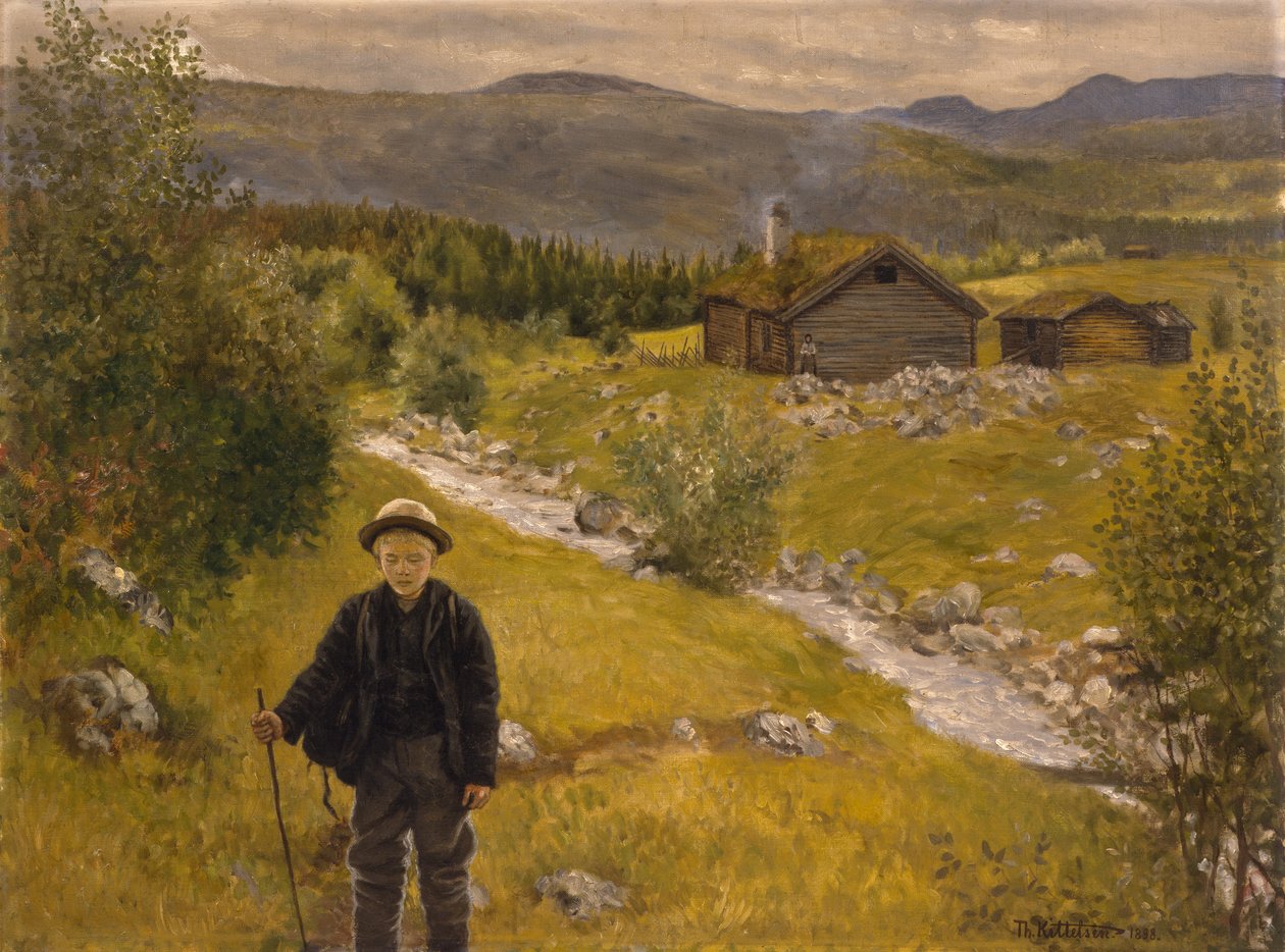 Farvel mor af Theodor Kittelsen