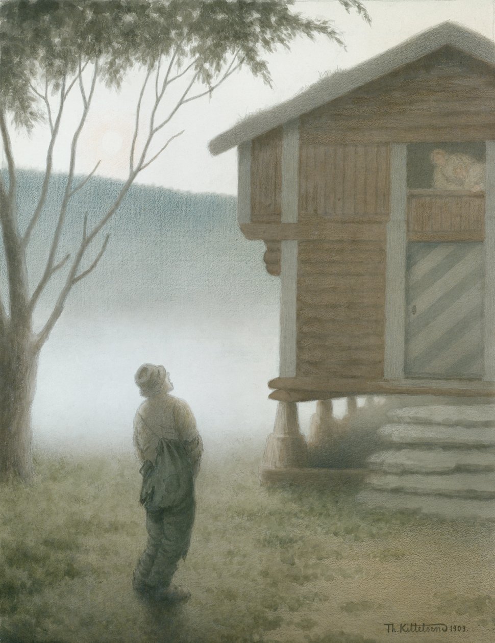 Piger, åbn døren af Theodor Kittelsen
