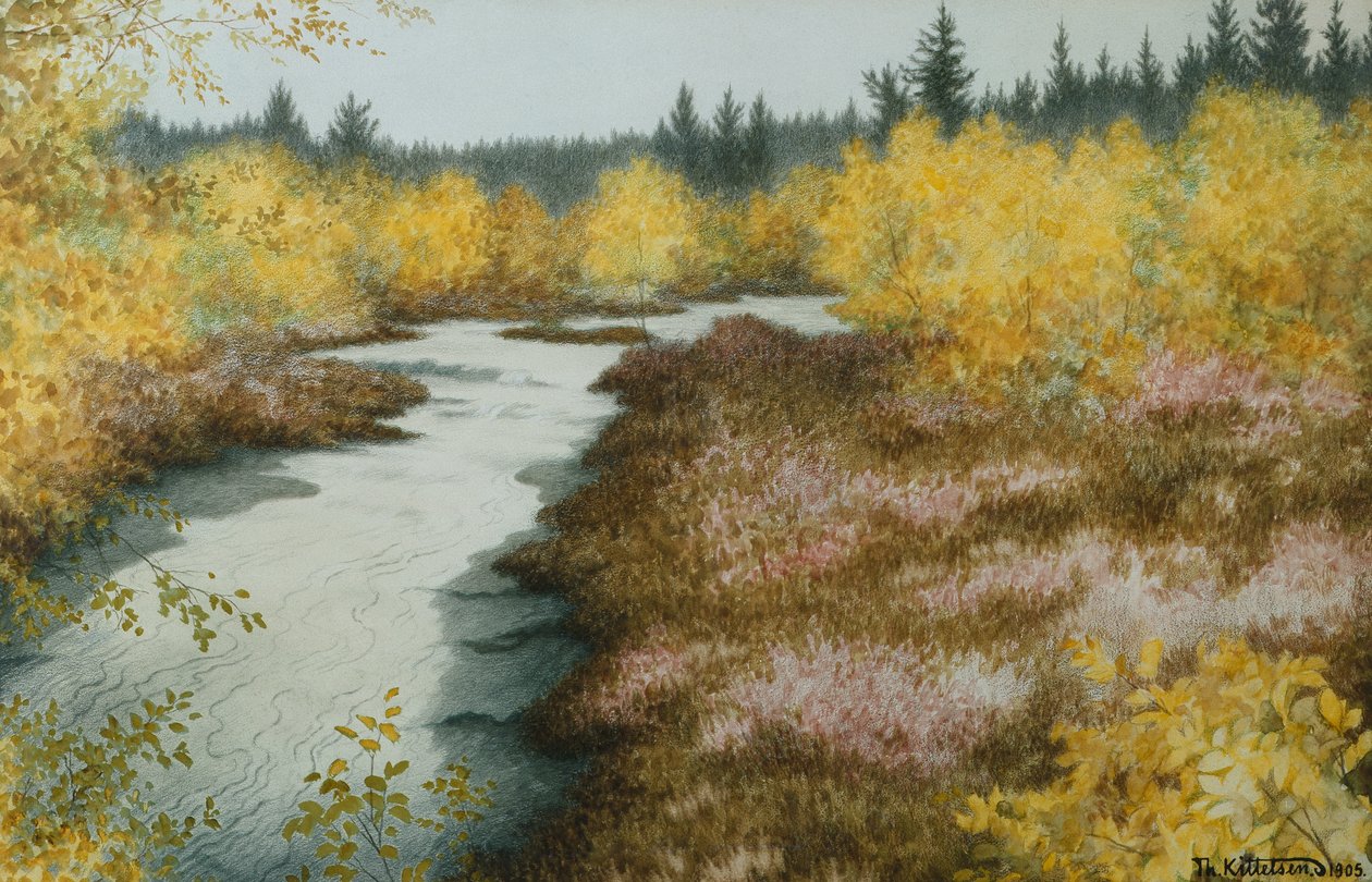 Hellebeek (strøm) af Theodor Kittelsen