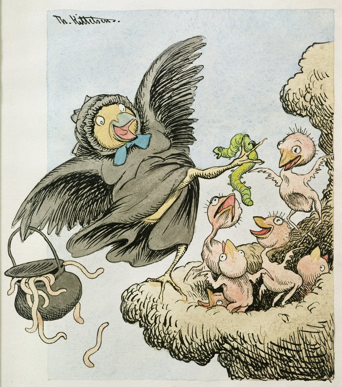 Her er madbørnene af Theodor Kittelsen