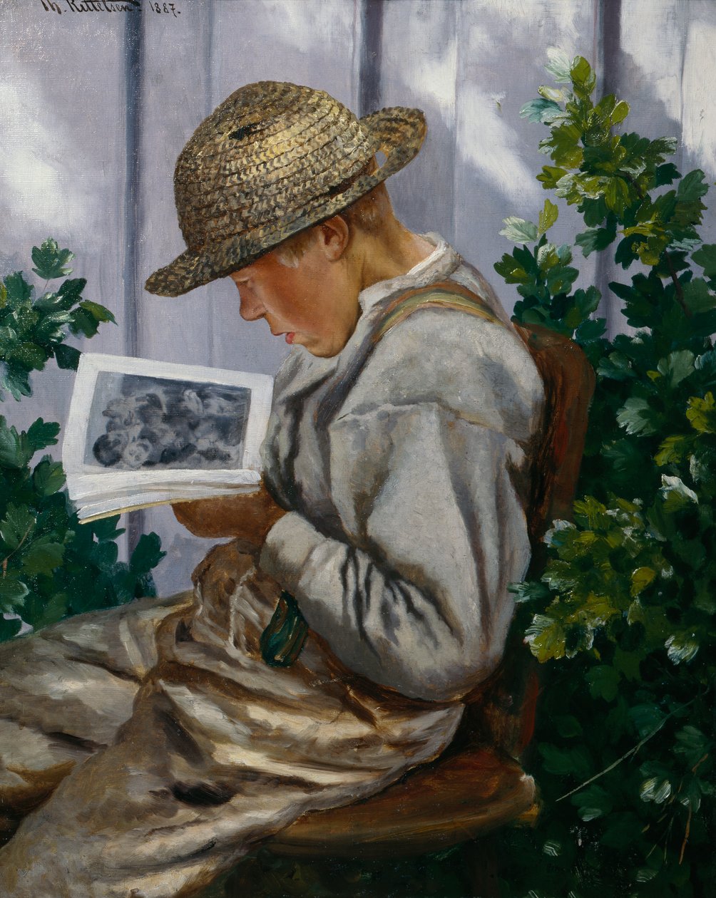 Kristian Hjerteknuser af Theodor Kittelsen
