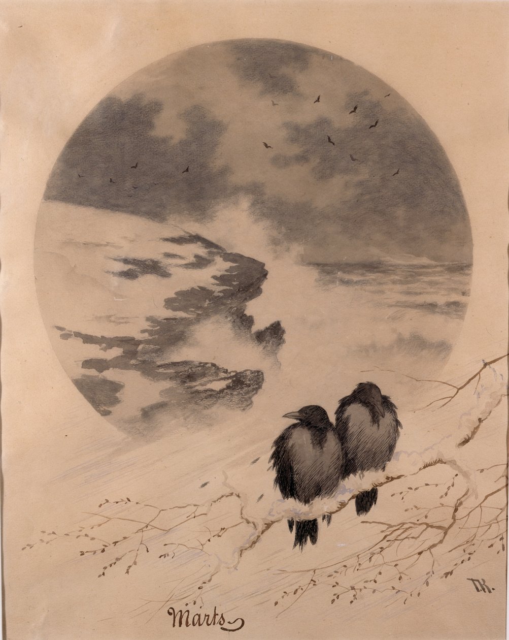 marts af Theodor Kittelsen
